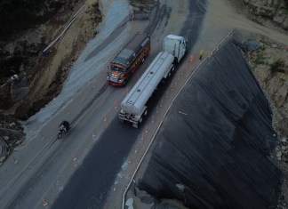 Kilómetro 44 de la ruta CA-9 Sur, autopista Palín-Escuintla. Foto La Hora: CIV