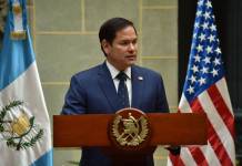 El Secretario de Estado de Estados Unidos, Marco Rubio en Guatemala