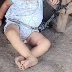 Amarrada por la cintura, PGN rescata a una niña de un año en Zacapa