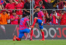 Este sábado 15 de febrero se jugó el primer clásico del año y del torneo Clausura 2025; el partido correspondía a la fecha nueva del torneo. Foto La Hora: Oficial X Oficial de Municipal