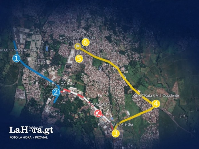 SAT habilita ruta fiscal provisional a causa del socavón hacia autopista Puerto Quetzal