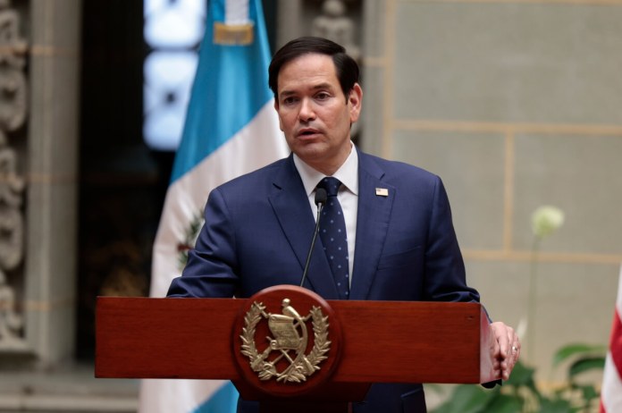 El Secretario de Estado de EE.UU., Marco Rubio en su visita a Guatemala