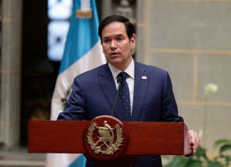 El Secretario de Estado de EE.UU., Marco Rubio en su visita a Guatemala