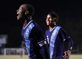 La selección sub-17 disputó la noche del jueves su segundo partido del premundial con miras a clasificar al Mundial que se jugará en Qatar. Foto La Hora: Oficial Fedefut