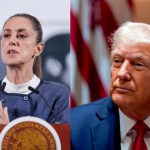 La presidenta de México, Claudia Sheinbaum, señaló este miércoles que no descarta tener una reunión presencial con su homólogo estadounidense, Donald Trump. Foto La Hora: EFE
