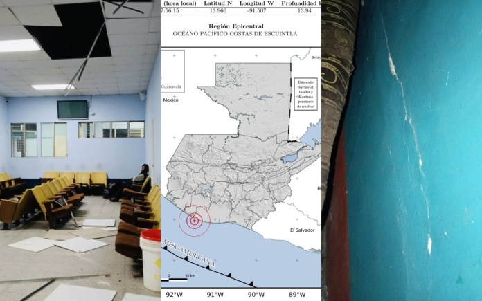 El Insivumeh dio a conocer que a horas de la mañana se registró un tercer sismo que afectó en el departamento de Escuintla. Foto La Hora: Cortesía