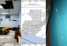 El Insivumeh dio a conocer que a horas de la mañana se registró un tercer sismo que afectó en el departamento de Escuintla. Foto La Hora: Cortesía