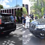 Durante las elecciones para la junta Directiva y Tribunal de Honor del CANG se pudieron observar una de vehículos con las placas tapadas con un material desconocido.