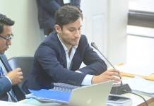 Eduardo Masaya busca ser electo prosecretario del CANG con la Planilla 10. Foto La Hora: Fabricio Alonzo