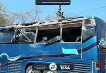 Buses protagonizan este jueves dos accidentes de tránsito en diferentes regiones del país Accidente de transito en El Progreso. Foto Asobomd / La Hora