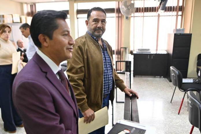 Tribunal autorizó devolución de caución económica a Samuel Morales. Foto La Hora: Fabricio Alonzo