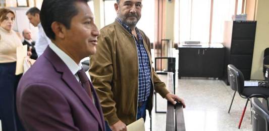 Tribunal autorizó devolución de caución económica a Samuel Morales. Foto La Hora: Fabricio Alonzo