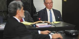 Dirigentes del desaparecido Partido LIberal de Guatemala (PLG) enfrentan juicio. Foto La Hora: Fabricio Alonzo