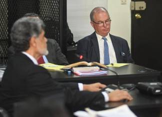 Dirigentes del desaparecido Partido LIberal de Guatemala (PLG) enfrentan juicio. Foto La Hora: Fabricio Alonzo