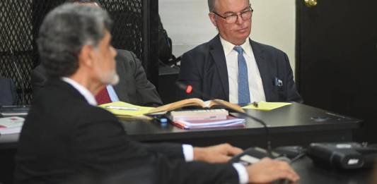 Dirigentes del desaparecido Partido LIberal de Guatemala (PLG) enfrentan juicio. Foto La Hora: Fabricio Alonzo