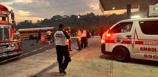 Ataque armado en carretera a El Salvador. Foto: CVB / La Hora