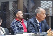 Ex subinspector de PNC, Edy Vásquez, se negó a la extracción de sangre. Foto La Hora: Sergio Osegueda