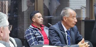Ex subinspector de PNC, Edy Vásquez, se negó a la extracción de sangre. Foto La Hora: Sergio Osegueda