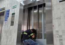Primeros elevadores de Torre de Tribunales fueron entregados al OJ. Foto La Hora: Sergio Osegueda