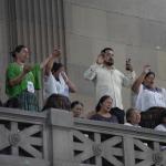 Comadronas se encuentran en el palco de visitas del Congreso. Foto: José Orozco / La Hora
