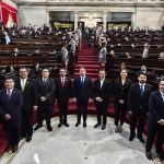 Diputados estarían ganando más que Sheinbaum y Bukelerepresentantes en junta directiva para otorgar el aumento al sueldo. Foto: Congreso de Guatemala