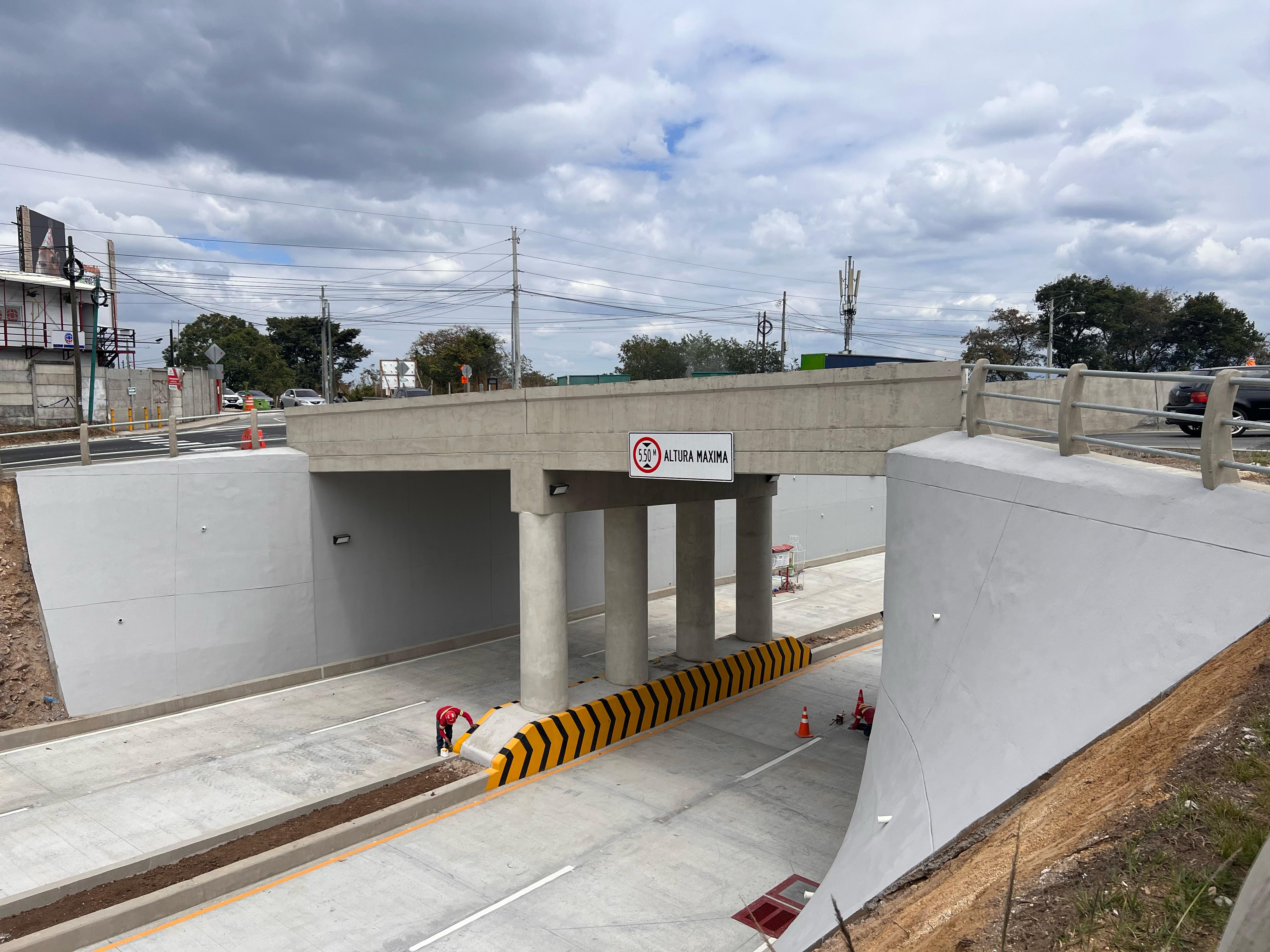 Paso a desnivel en el Naranjo avanza a un 90% a 8 días de su inauguración