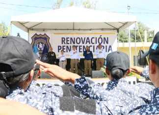 El titular del Sistema Penitenciario, Sergio Vela, comentó los procesos administrativos para la cárcel de Masagua, Escuintla. Foto: Sistema Penitenciario