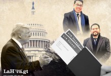 El MP vuelve un misterio y secreto quién pagó el famoso viaje por toma de posesión de Trump El MP vuelve un misterio y secreto quién pagó el famoso viaje por toma de posesión de Trump. Diseño: La Hora / Roberto Altán.