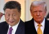 Combo de fotografías del presidente de China, Xi Jinping, y el presidente EE.UU., Donald Trump. Foto La Hora: EFE