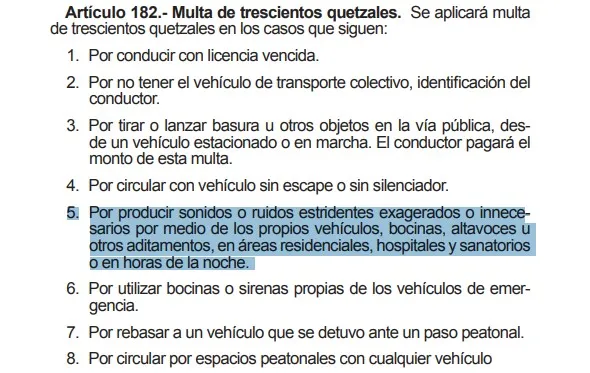 Concejo Municipal de Cuilapa autorizó el retiro temporal de todos los vehículos que generen ruidos estridentes