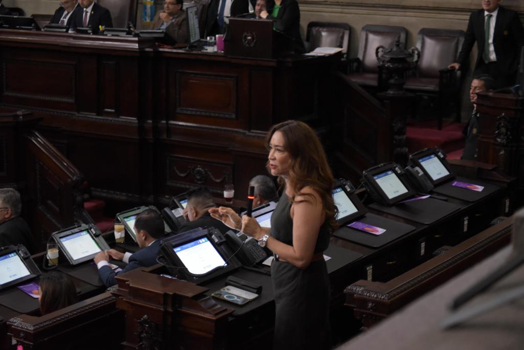 La diputada Evelyn Morataya. Foto La Hora: José Orozco 