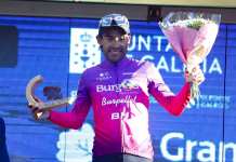 El campeón nacional Sergio Chumil ganó la etapa reina de la competencia O Gran Camiño y la subida al podio por segunda ocasión en Europa. Foto: Federación Guatemalteca de Ciclismo / La Hora.