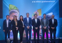 Durante la presentación se dio a conocer el proyecto en conjunto que será en beneficio de la niñez guatemalteca. Foto: Bantrab.