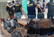 Doble golpe a la MS: allanamientos en zona 18 dejan dos capturados y arsenal decomisado Investigadores de la PNC en allanamiento realizado en zona 18. Foto La Hora: PNC
