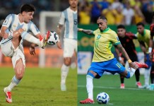 Argentina recibe por la fecha 14 de las eliminatorias de CONMEBOL a Brasil en el llamado Clásico de América. Foto La Hora: AP.