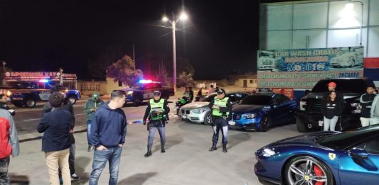 Agentes del departamento de tránsito PNC neutralizaron a un grupo de conductores que se disponían a realizar carreras clandestinas.