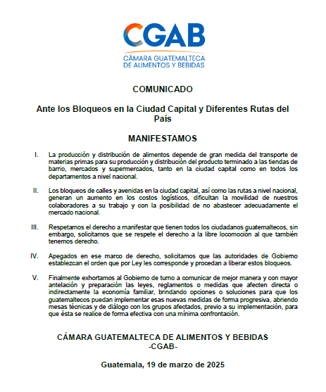 CGAB comunicado