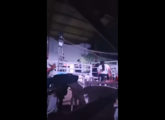 Ataque armado ocurrió durante el jaripeo de la feria patronal de San Manuel Chaparrón, Jalapa. Foto La Hora: Captura de Pantalla