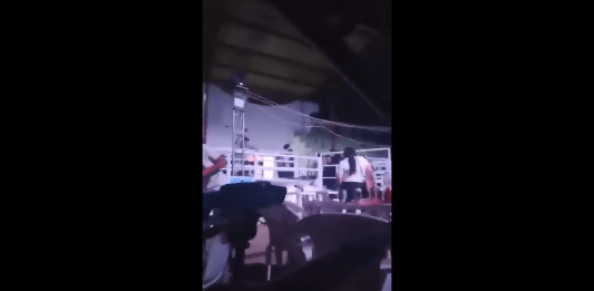 Ataque armado ocurrió durante el jaripeo de la feria patronal de San Manuel Chaparrón, Jalapa. Foto La Hora: Captura de Pantalla