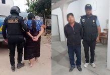 Mamá, papá e hija son capturados por homicidio en allanamiento en Sacapulas, Quiché Pareja de esposos detenidos en Sacapulas, Quiché, ambos sindicados por homicidio. Foto La Hora: PNC