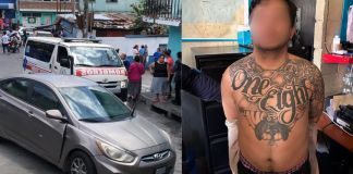 Ataque armado en contra de un conductor en Chinautla y presunto responsable del hecho. Foto La Hora: CBV/PNC