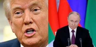 Los presidentes ruso, Vladímir Putin, y estadounidense, Donald Trump, abordarán hoy martes por teléfono. Foto La Hora: EFE y AP.