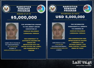 EE.UU. da $5 millones de recompensa por Haroldo Waldemar Lorenzana, uno de los cien más buscados