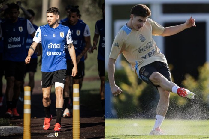 Uruguay recibe este viernes, por la jornada 13 de las eliminatorias de Conmebol, a la selección de Argentina en una nueva edición del clásico rioplatense. Foto La Hora: EFE X Oficial de Uruguay.