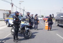 Operativo del Departamento de Tránsito de la PNC: Foto La Hora: Tránsito PNC.