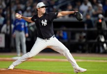 Yankees pierden a la estrella de pitcheo para el 2025: Gerrit Cole va a cirugía Los Yankees de Nueva York anunciaron este lunes que su estelar líder de rotación abridora, el derecho Gerrit Cole, se someterá a una cirugía. Foto La Hora: AP
