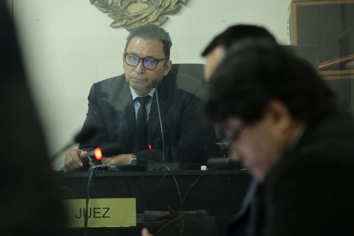 Juez de Primera Instancia Penal de Chiquimula, Juan José Regalado Rivas. Foto La Hora: Instituto de la Víctima.