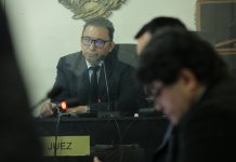 Caso Melisa Palacios: Sala da trámite a recusación de IDV para que juez sea apartado Juez de Primera Instancia Penal de Chiquimula, Juan José Regalado Rivas. Foto La Hora: Instituto de la Víctima.