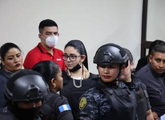 María Fernanda Bonilla y su guardaespaldas, José Luis Marroquín Ovalle, acusados por la muerte de Melisa Palacios. Foto La Hora: Instituto de la Víctima