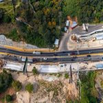 Cierre total en el kilómetro 11.5 de carretera a El Salvador, con el objetivo de finalizar la construcción de los puentes en la zona.